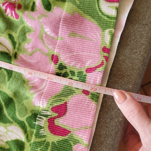 Talbots Floral Green and Pink Floral Long Slv Unique Buttons Sz MP Cardigan - Picture 10 of 10